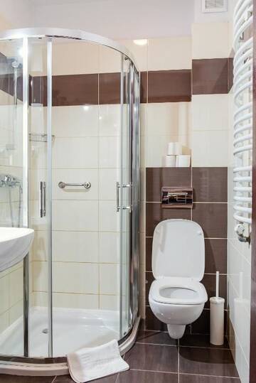 Фото номера Стандартный двухместный номер с 2 отдельными кроватями Отель Hotel Rozdroże Nieborów г. Неборув 12