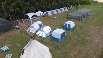 Фото Люкс-шатры Survival Camp Janovice г. Неборув 3